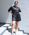 Short moda efecto brilloso