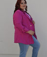Blazer manga larga con botones