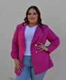Blazer manga larga con botones