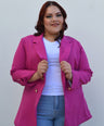 Blazer manga larga con botones