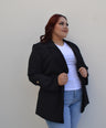 Blazer manga larga con botones