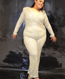 Jumpsuit con lazo de lentejuelas