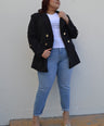 Blazer manga larga con botones