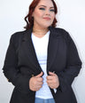 Blazer manga larga con botones