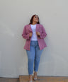 Blazer manga larga con botones