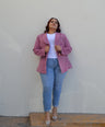 Blazer manga larga con botones