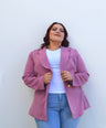 Blazer manga larga con botones