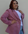 Blazer manga larga con botones