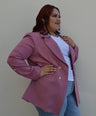 Blazer manga larga con botones