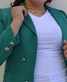 Blazer manga larga con botones