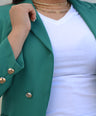 Blazer manga larga con botones