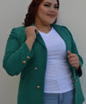 Blazer manga larga con botones