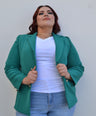 Blazer manga larga con botones