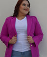 Blazer manga larga con botones