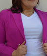 Blazer manga larga con botones