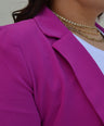 Blazer manga larga con botones