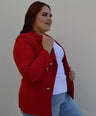 Blazer manga larga con botones