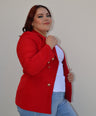 Blazer manga larga con botones