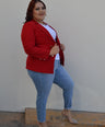 Blazer manga larga con botones