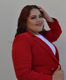 Blazer manga larga con botones