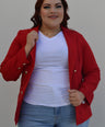 Blazer manga larga con botones
