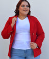 Blazer manga larga con botones