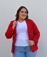 Blazer manga larga con botones
