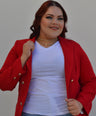 Blazer manga larga con botones