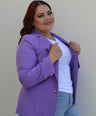 Blazer manga larga con botones