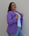 Blazer manga larga con botones