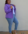 Blazer manga larga con botones
