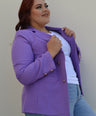Blazer manga larga con botones