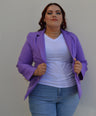 Blazer manga larga con botones