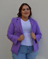 Blazer manga larga con botones