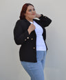 Blazer manga larga con botones