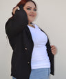 Blazer manga larga con botones