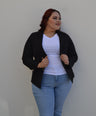 Blazer manga larga con botones