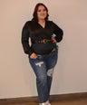 Pantiblusa satin con cinto