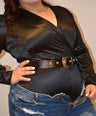 Pantiblusa satin con cinto