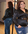 Pantiblusa satin con cinto