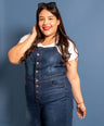 Overol denim de botones