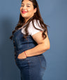 Overol denim de botones