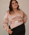 Pantiblusa satin con cinto