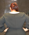 Blusa pemplum con laso