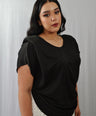 BLUSA HOMBRERAS CON MANGAS
