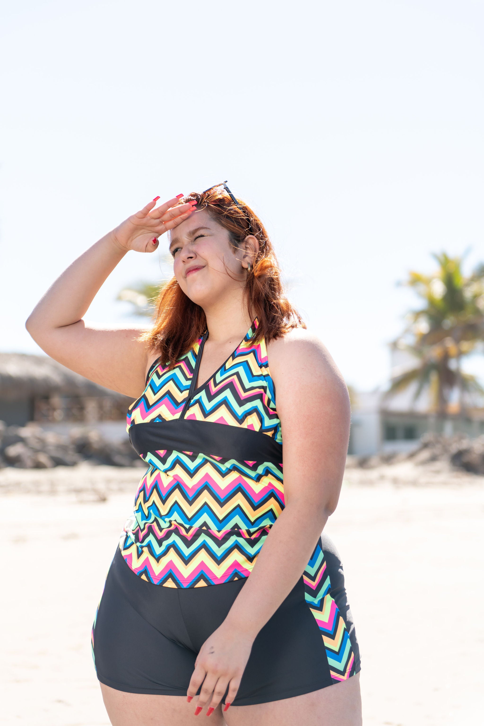 Fashion trajes de baño de una pieza con short