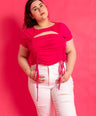 Blusa moda ajustable