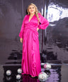 Maxi vestido de fiesta satin