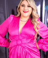 Maxi vestido de fiesta satin