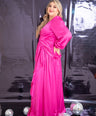 Maxi vestido de fiesta satin
